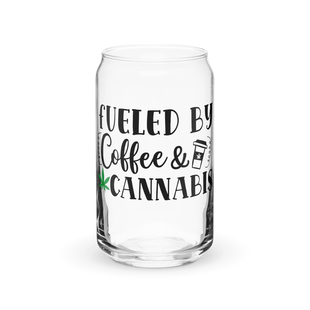 'Fueled by Coffee & Cannabis' Glass product image (3)