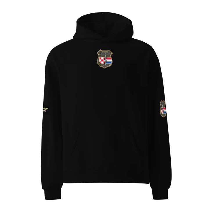 CRNE MAMBE Shield Emblem Oversized Hoodie product image (1)