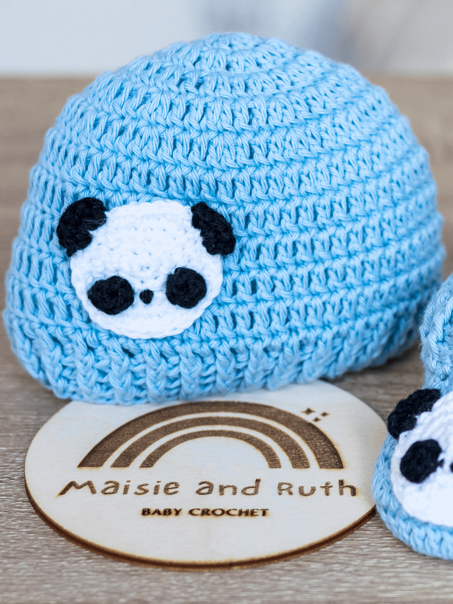 Crochet Pattern: Panda Baby Hat product image (8)