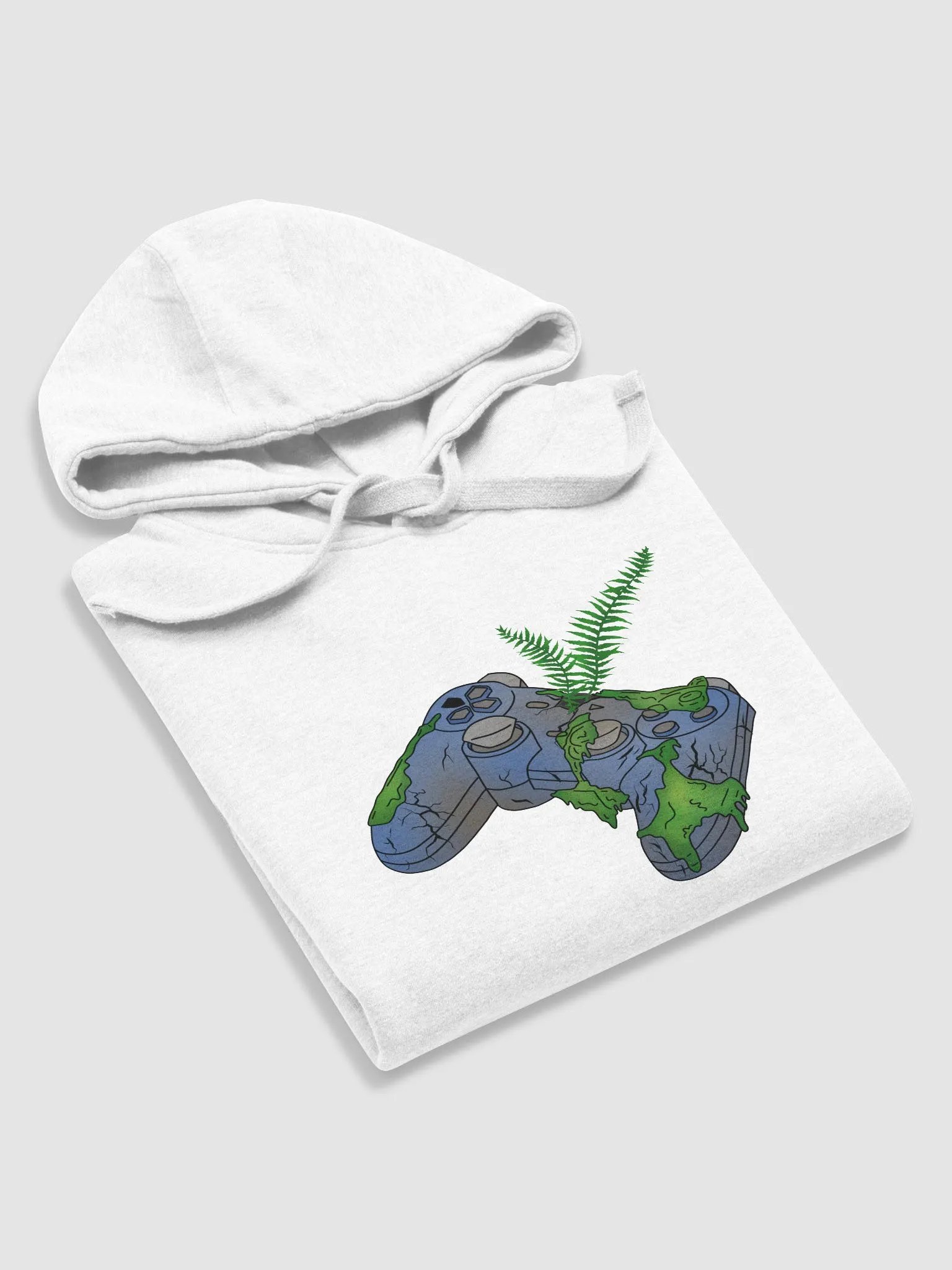 Mossy Gaming Controller Hoodie | Unisex Cotton Hoodie product image (6)