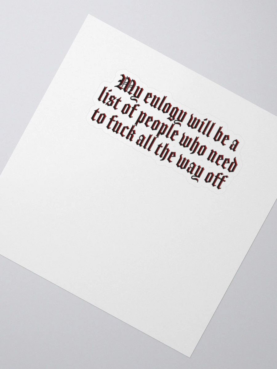 Eulogy - Stickers product image (4)