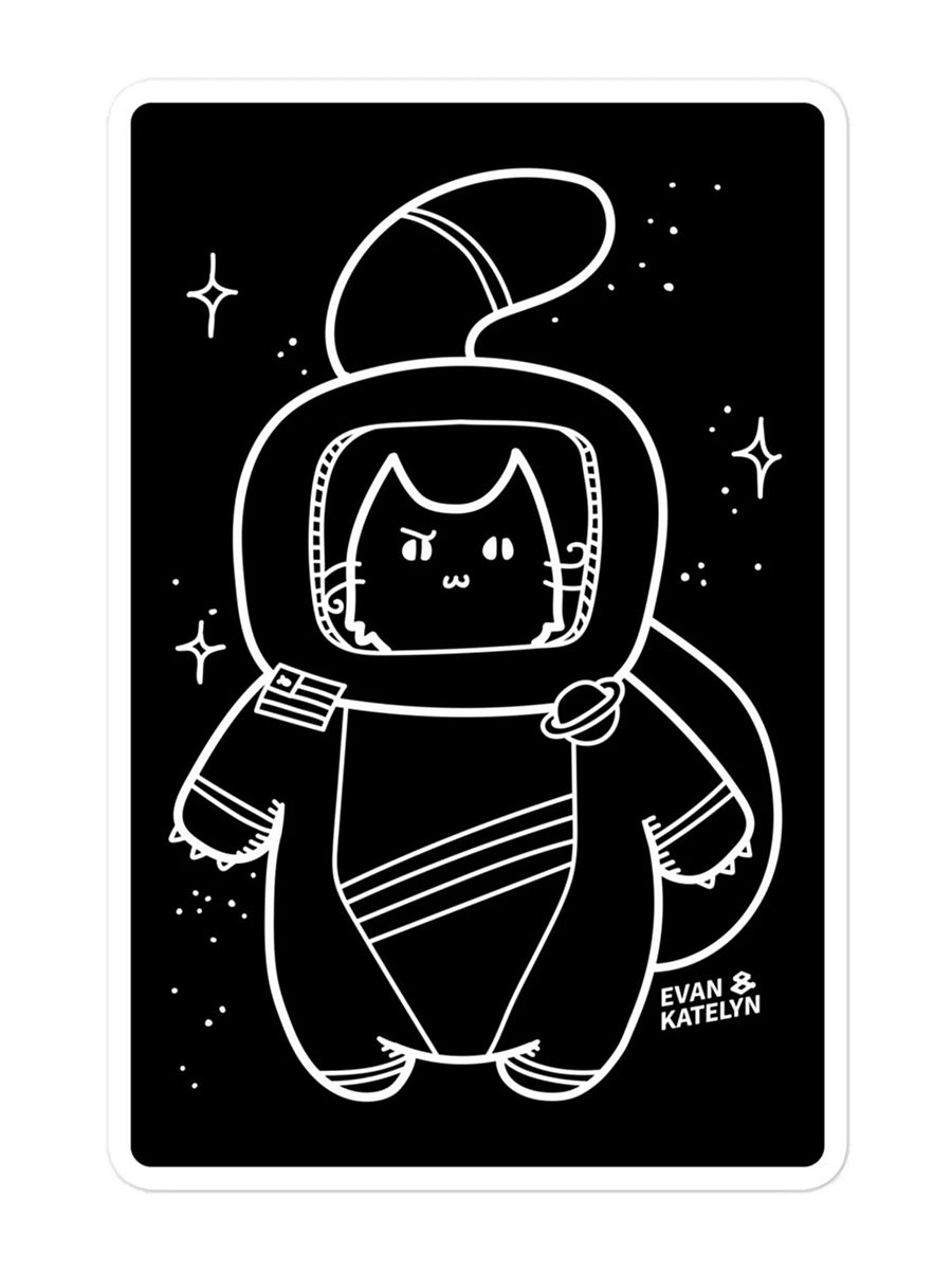 Supurrvisor in Space Sticker product image (3)
