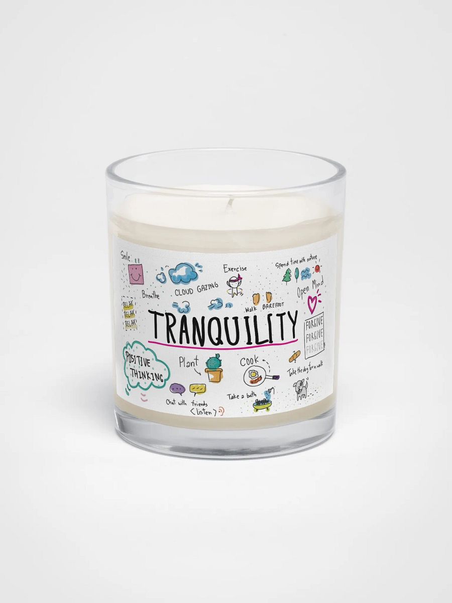 "Tranquility" Illustrated Soy Wax Candle product image (1)