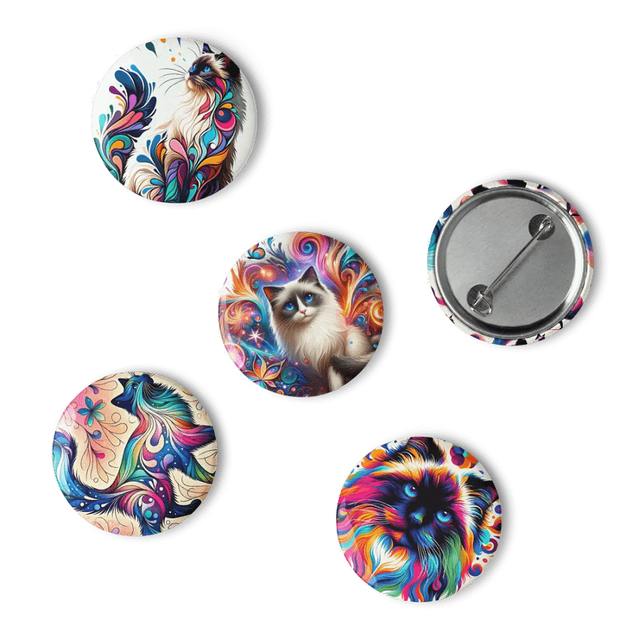 Set of Pin Buttons: Ragdoll product image (6)