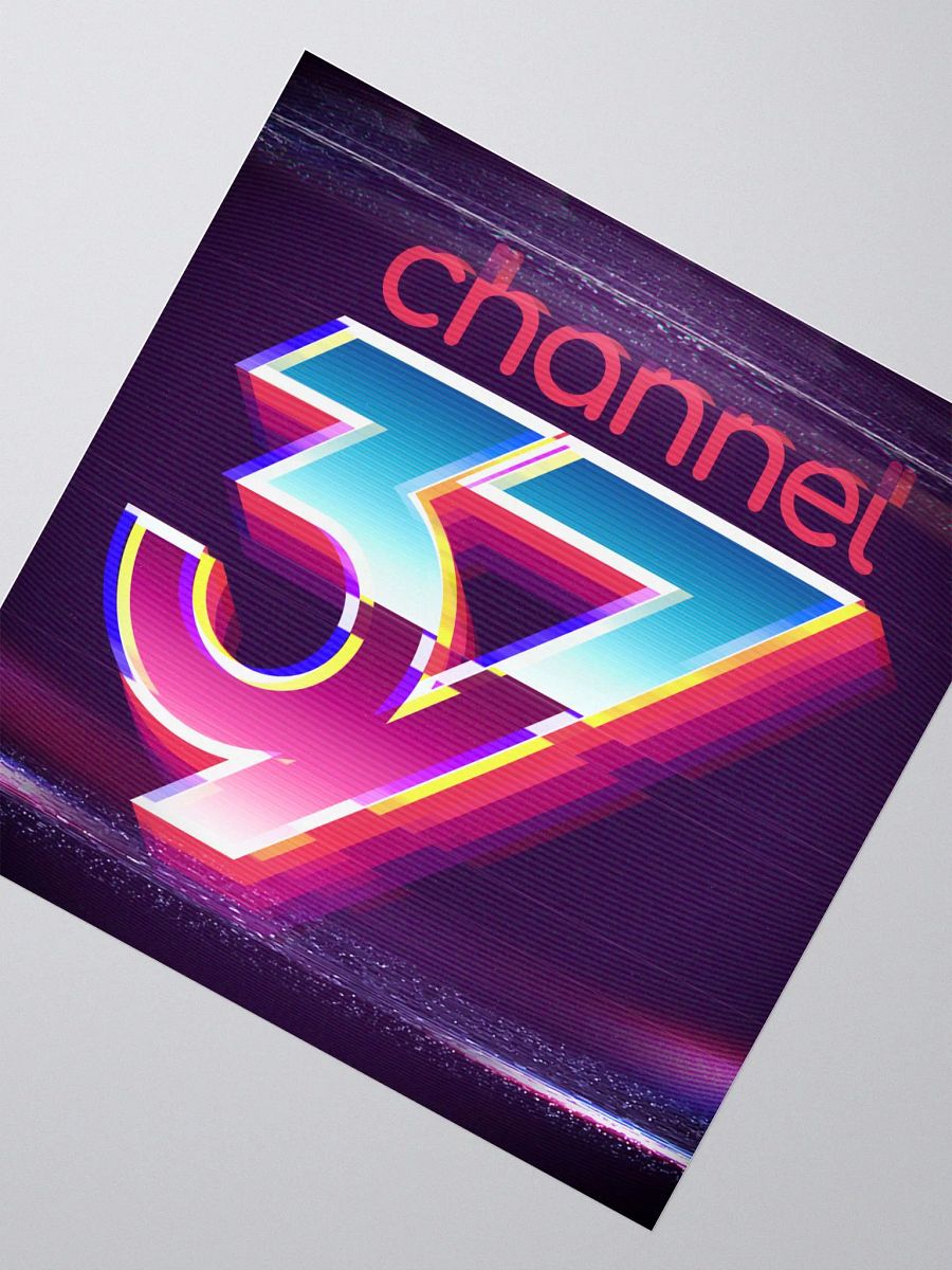 Channel 37 Glitch Icon Sticker product image (2)