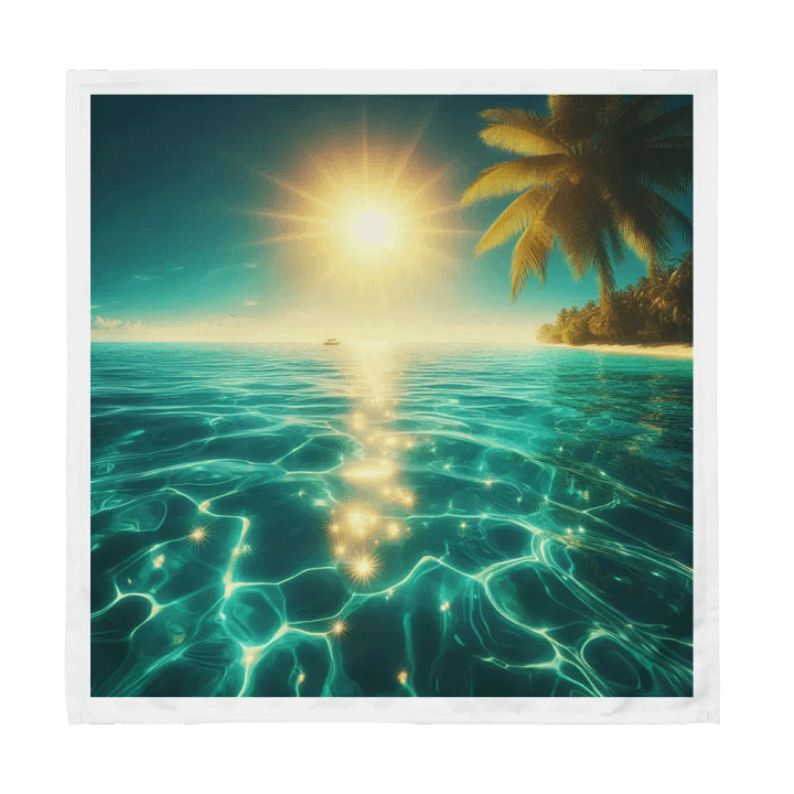 Tropical Sunset Cloth Napkin Set | AI Design product image (1)