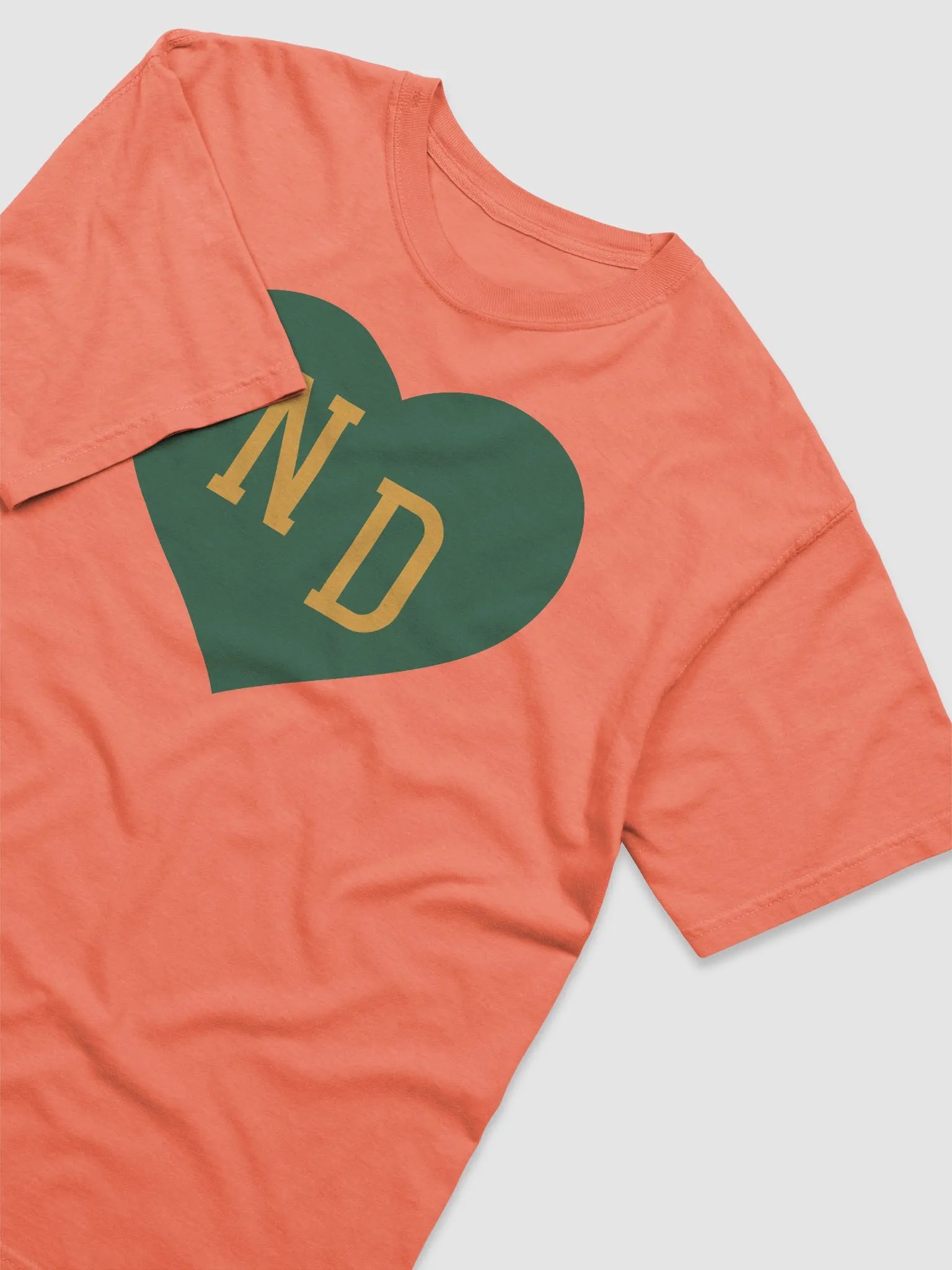 ND Heart Green Heavyweight Unisex Shirt product image (4)