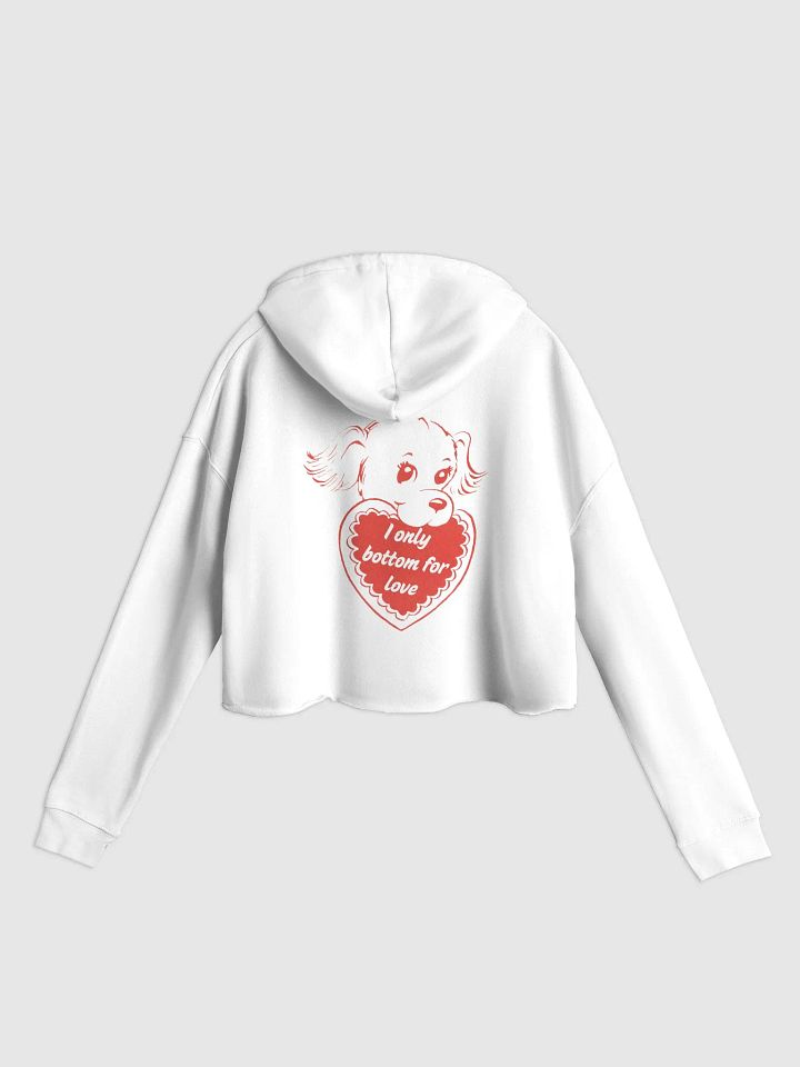 I Only Bottom for Love Cropped Hoodie Double-Sided product image (2)