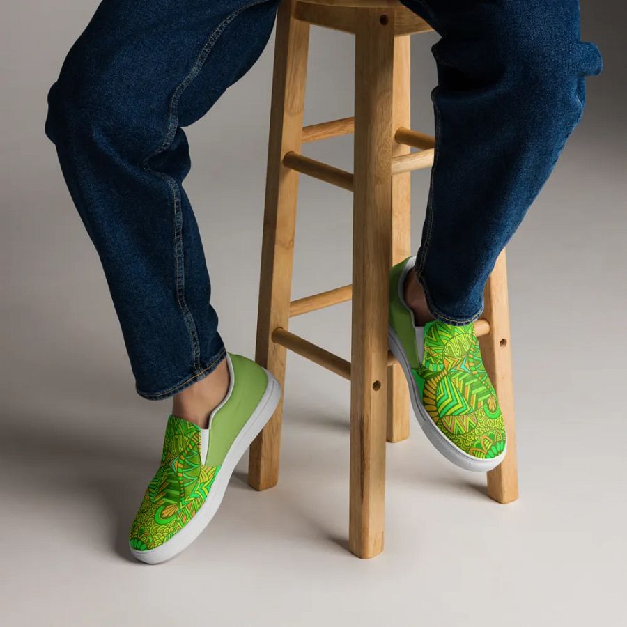 Green Envy Men's Canvas Slip On Shoes product image (6)