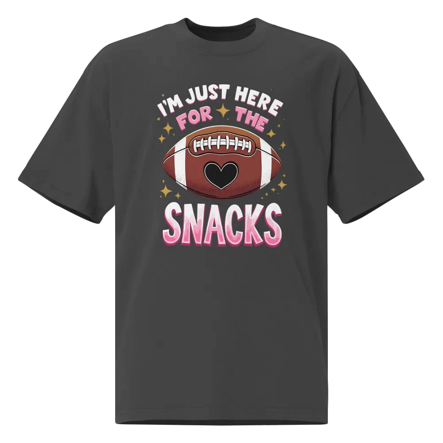 I'm Just Here for the Snacks" Funny Football T-Shirt product image (1)