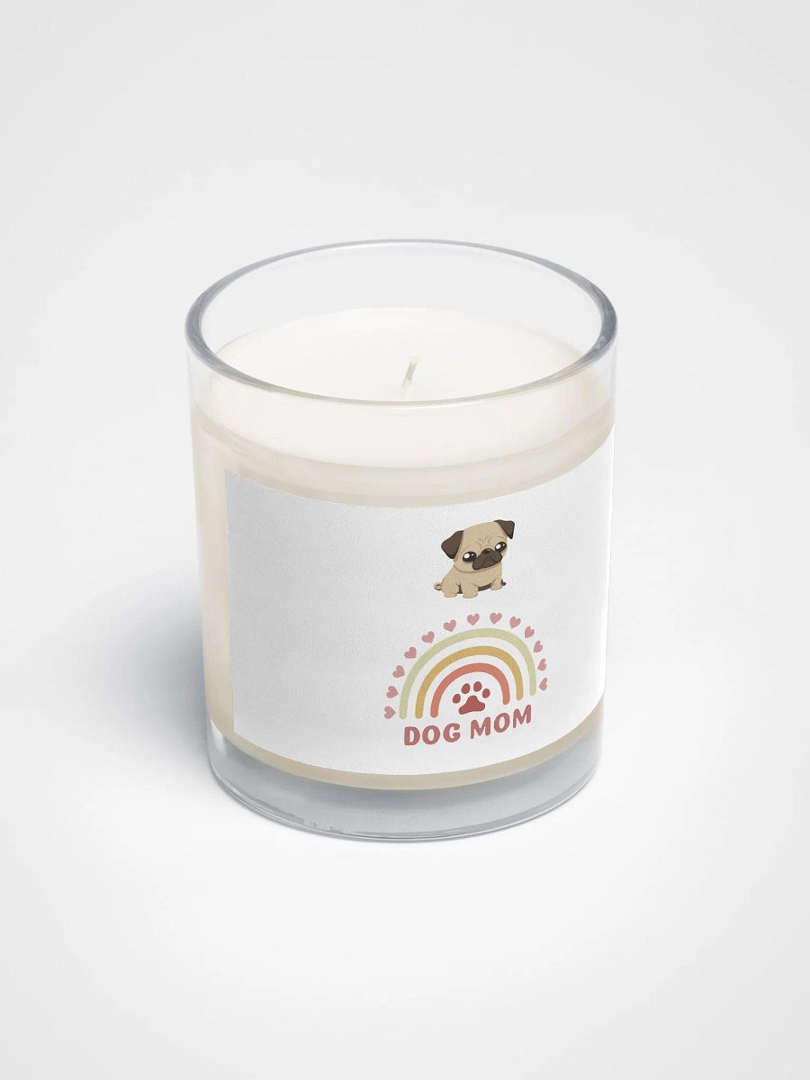 Rainbow Pug Dog Mom Soy Wax Candle product image (2)