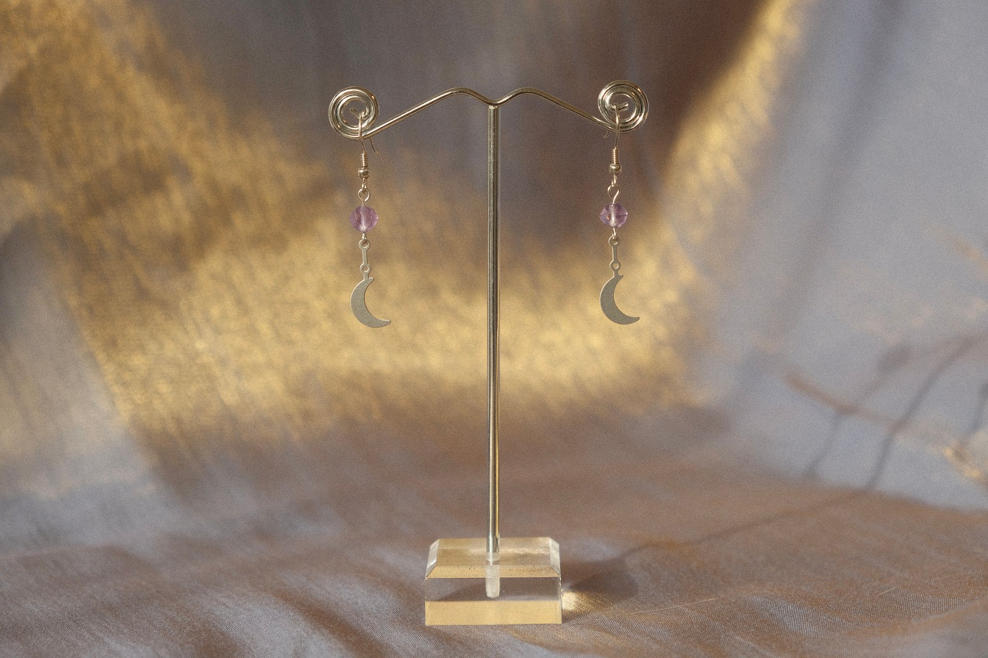 Amethyst Little Moon Earrings product image (11)