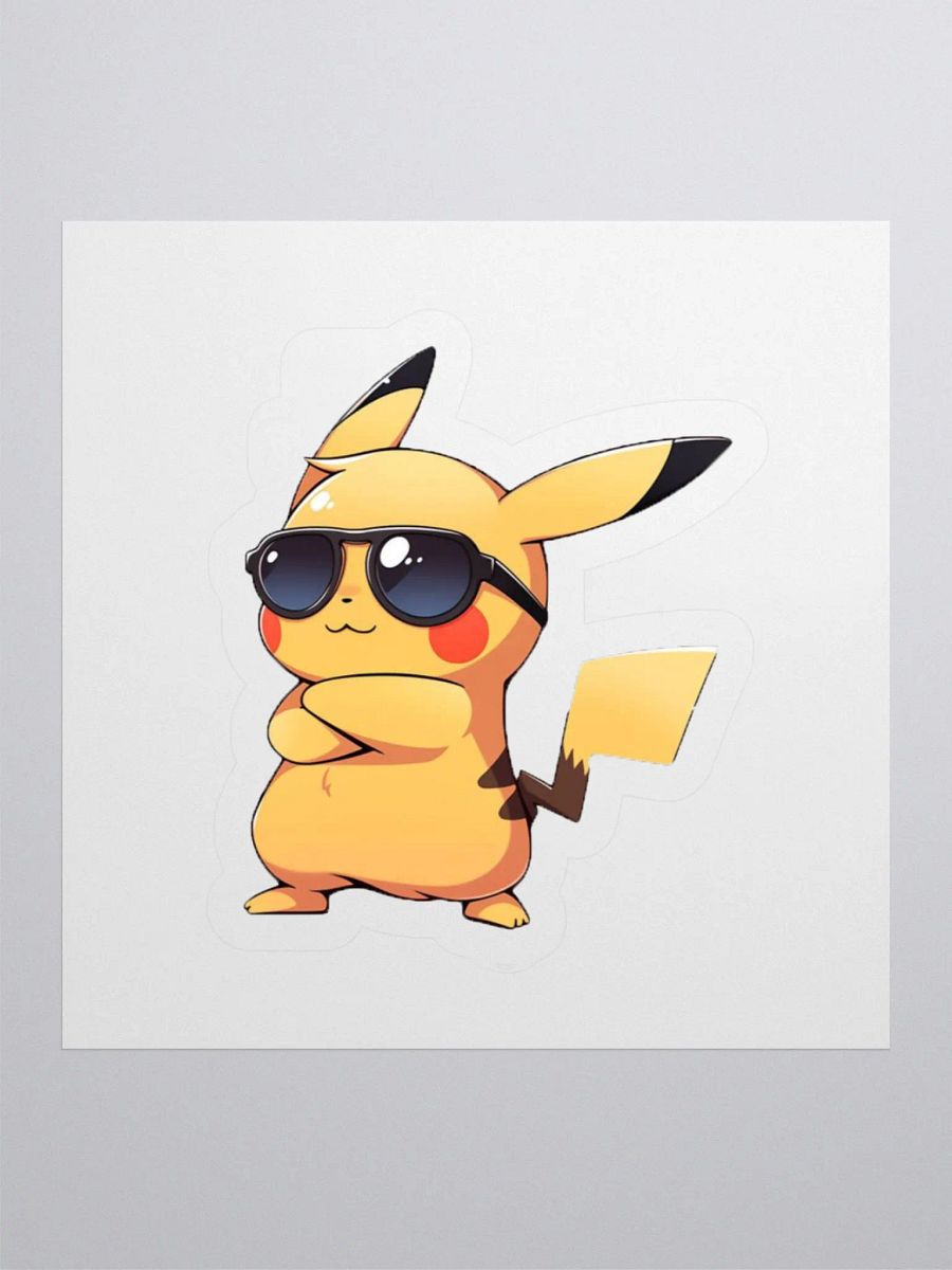 Pikachu Vibes Kiss Cut Stickers product image (1)