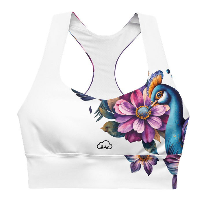 Peacock Recycled Longline Sports Bra product image (1)