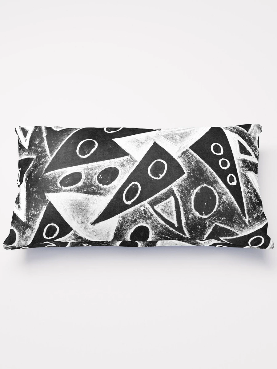 Abstract Black and White Triangles Throw Pillow Design product image (1)