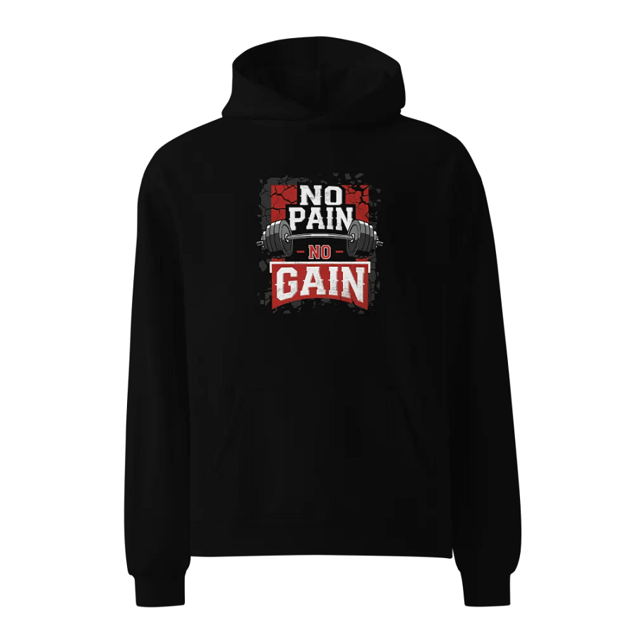 "No Pain, No Gain" Motivational Hoodie product image (1)