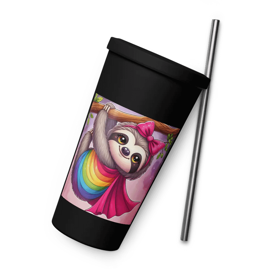 PRIS- SLEEPY SOCIALIST PRIDE -Insulated Tumbler with a Straw product image (6)