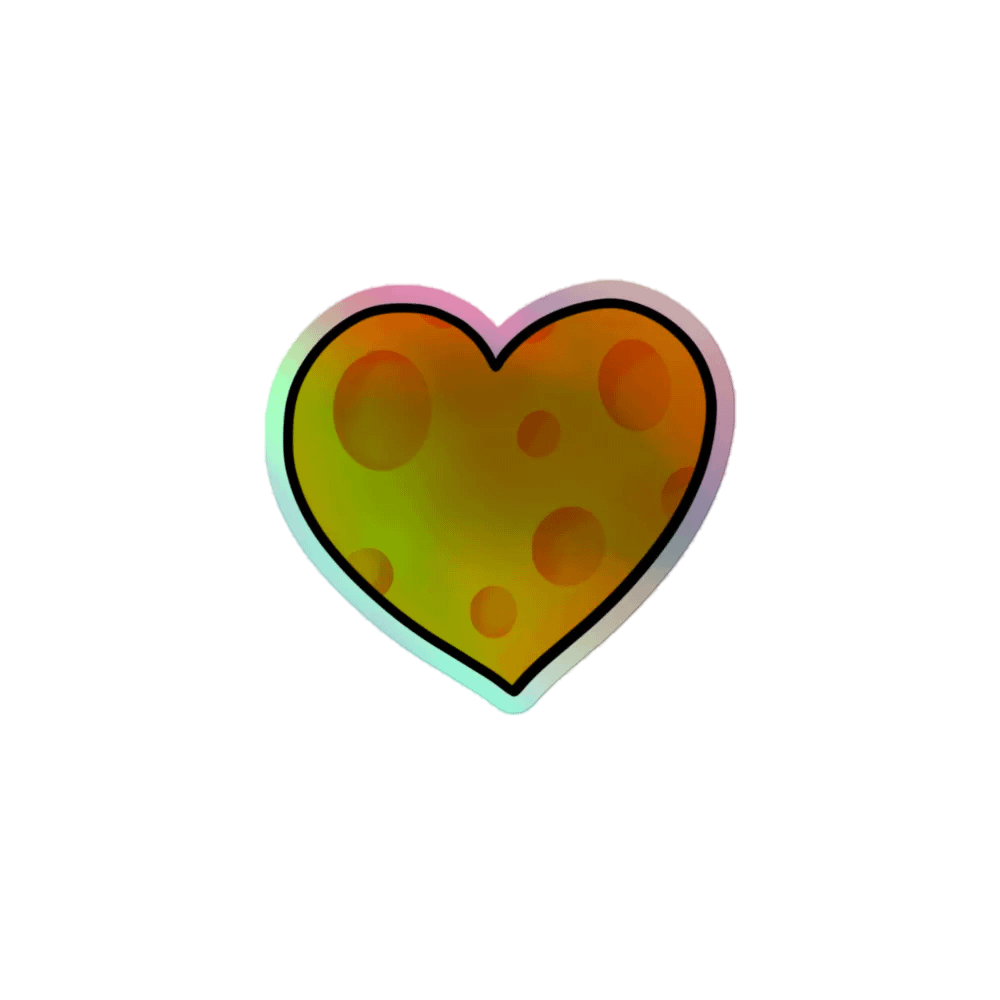 Cheesy Heart Sticker product image (1)