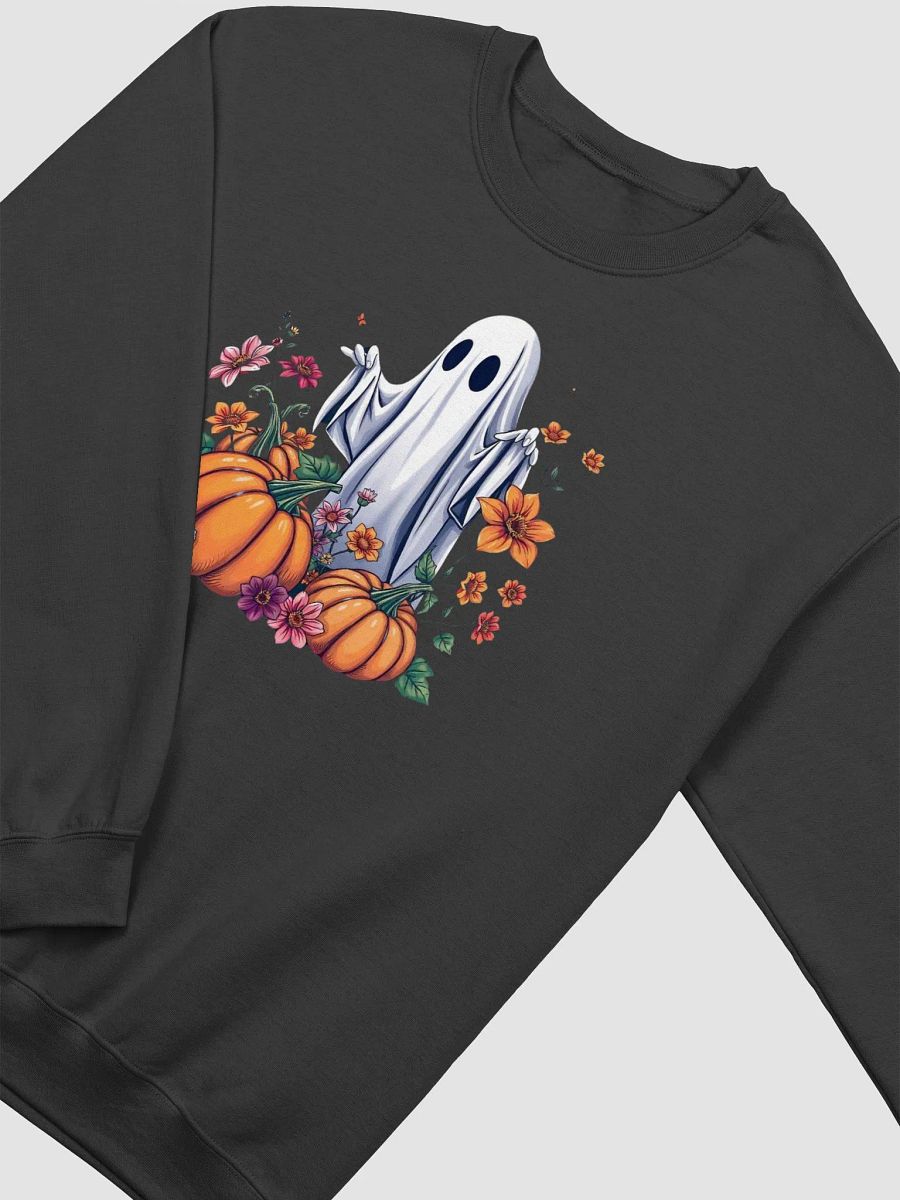 Spooky Ghost Halloween Crewneck Floral and Pumpkins product image (6)