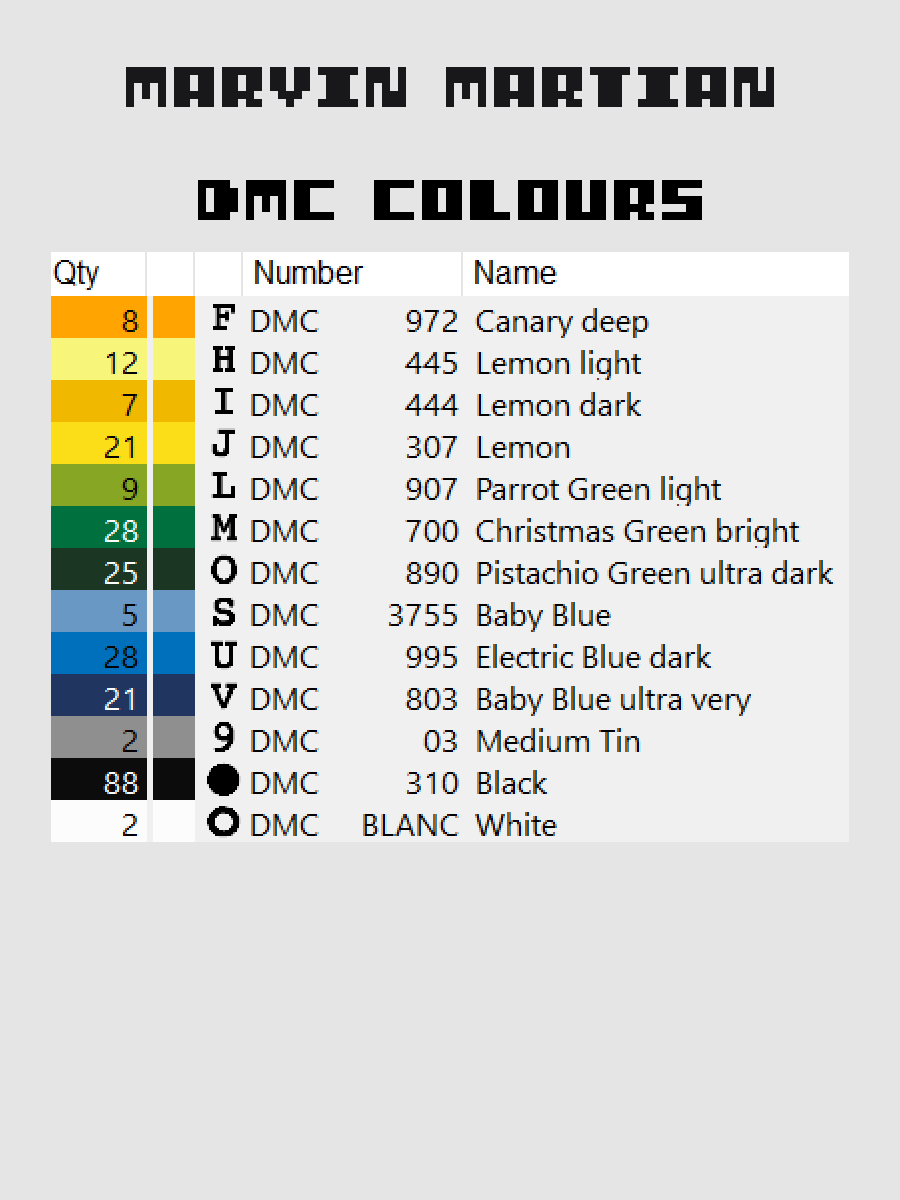 Marvin Martian Pixel Art product image (4)