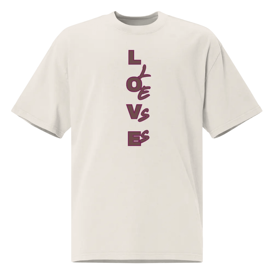 LOVE LESS Oversized Faded T-Shirt product image (1)