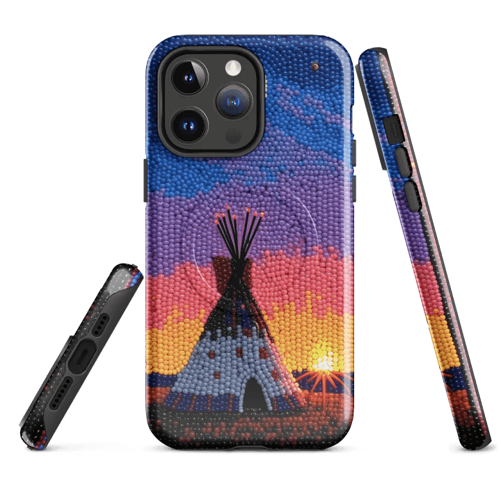 Sunset Teepee Faux Beaded Artwork product image (4)