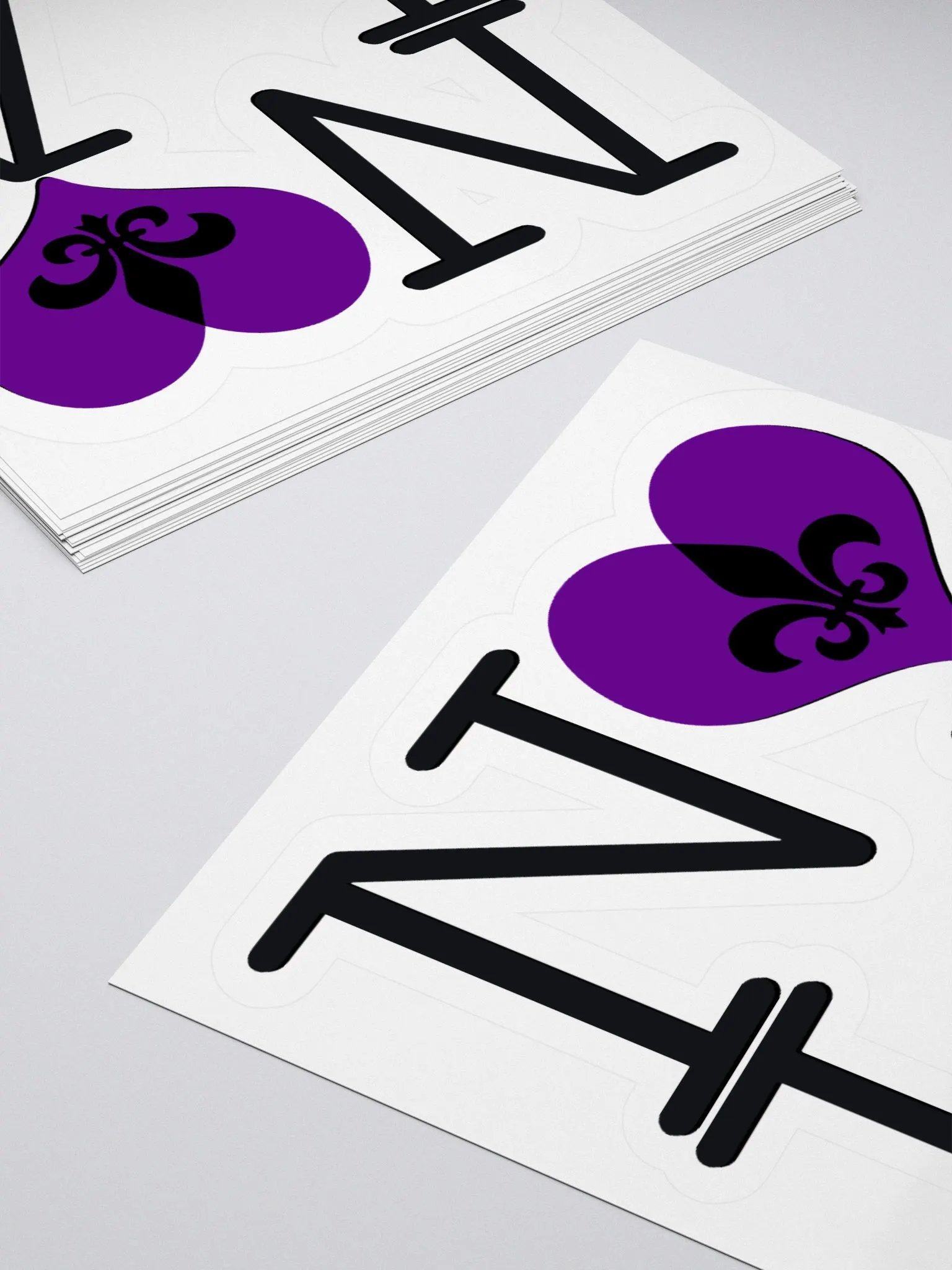 I LOVE NOLA **BIGSHOT STICKER** (PURPLE HEART + IMAGE POP) product image (4)