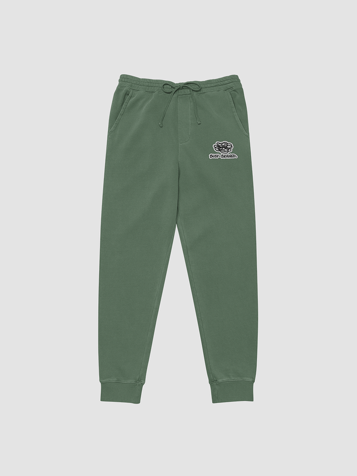 BUSY-BRAINED embroidered pigment sweatpants (bubble design) product image (2)