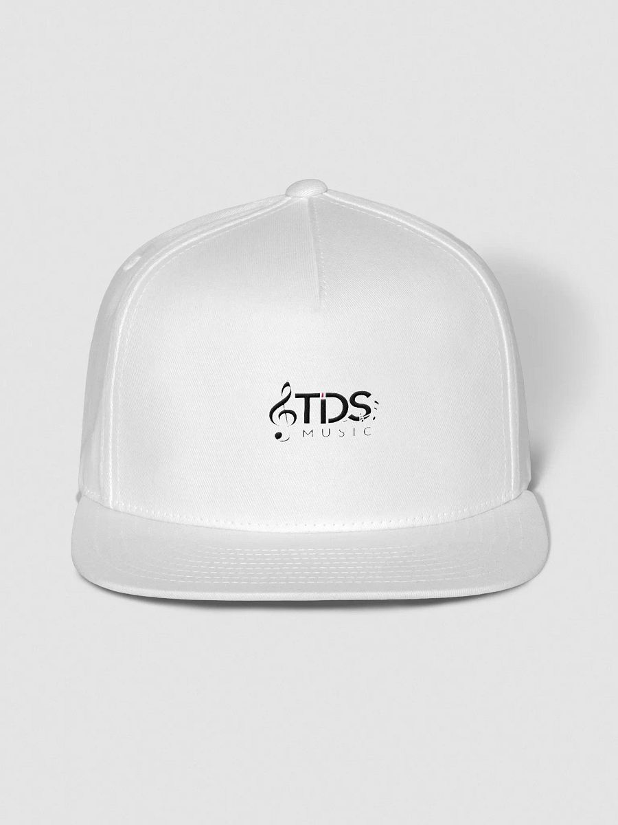 Yupoong Flat Snapback Cap - TDS Embroidered High Profile Hat in White, Gray, Red, Black, and Navy product image (39)
