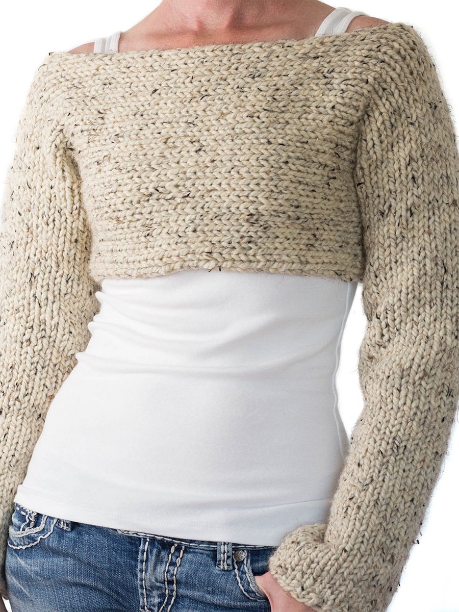 Contentment Chunky Crop Top Knitting Pattern - Contentment product image (1)