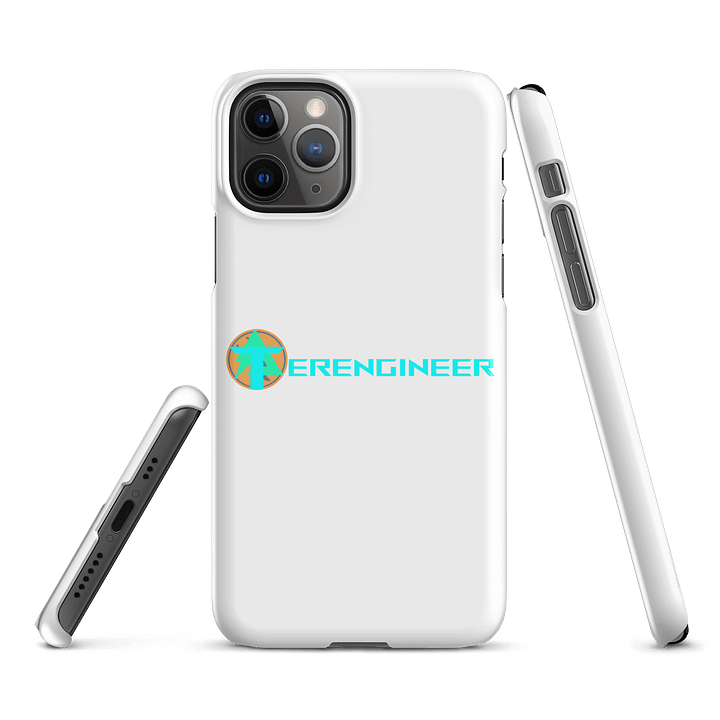 Terengineer Font Snap iPhone Case (White) product image (2)