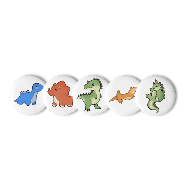 Birthday Dino Badges product image (1)