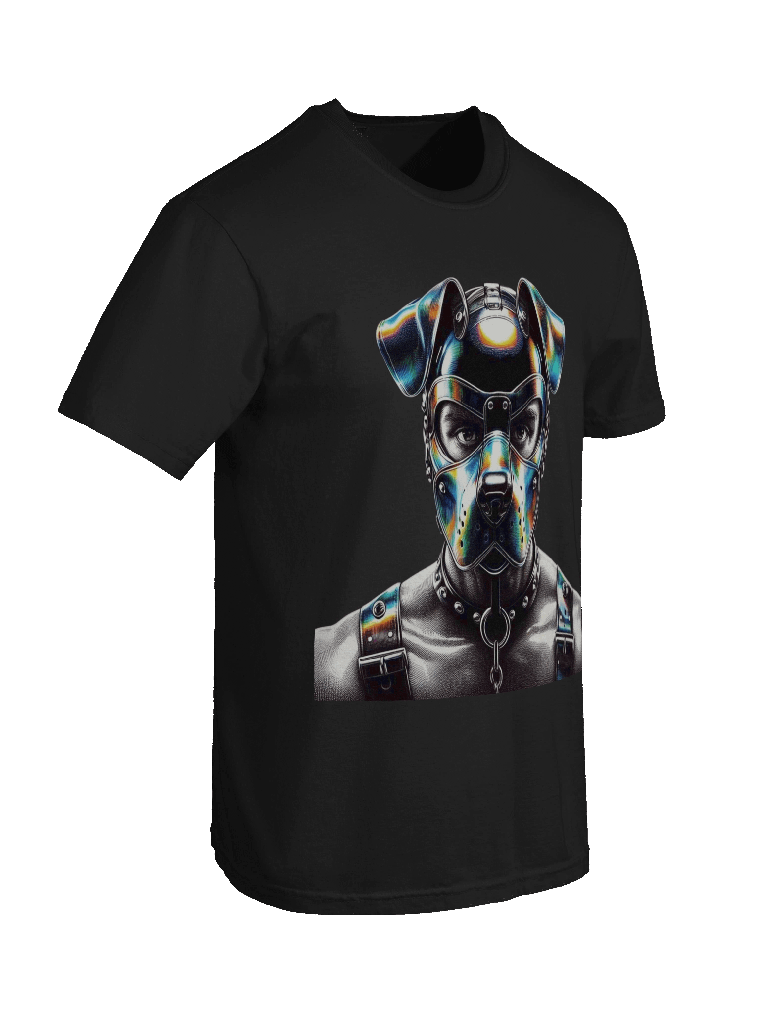 Pup Play - CyberPop Pup Gay Leather Bar NYC Pride Graphic Design T-Shirt product image (64)