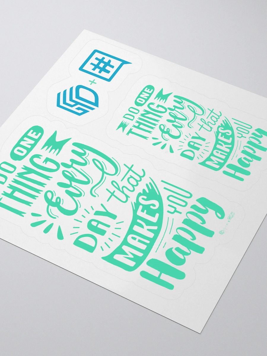 Do One Thing Every Day That Makes You Happy Stickers product image (3)
