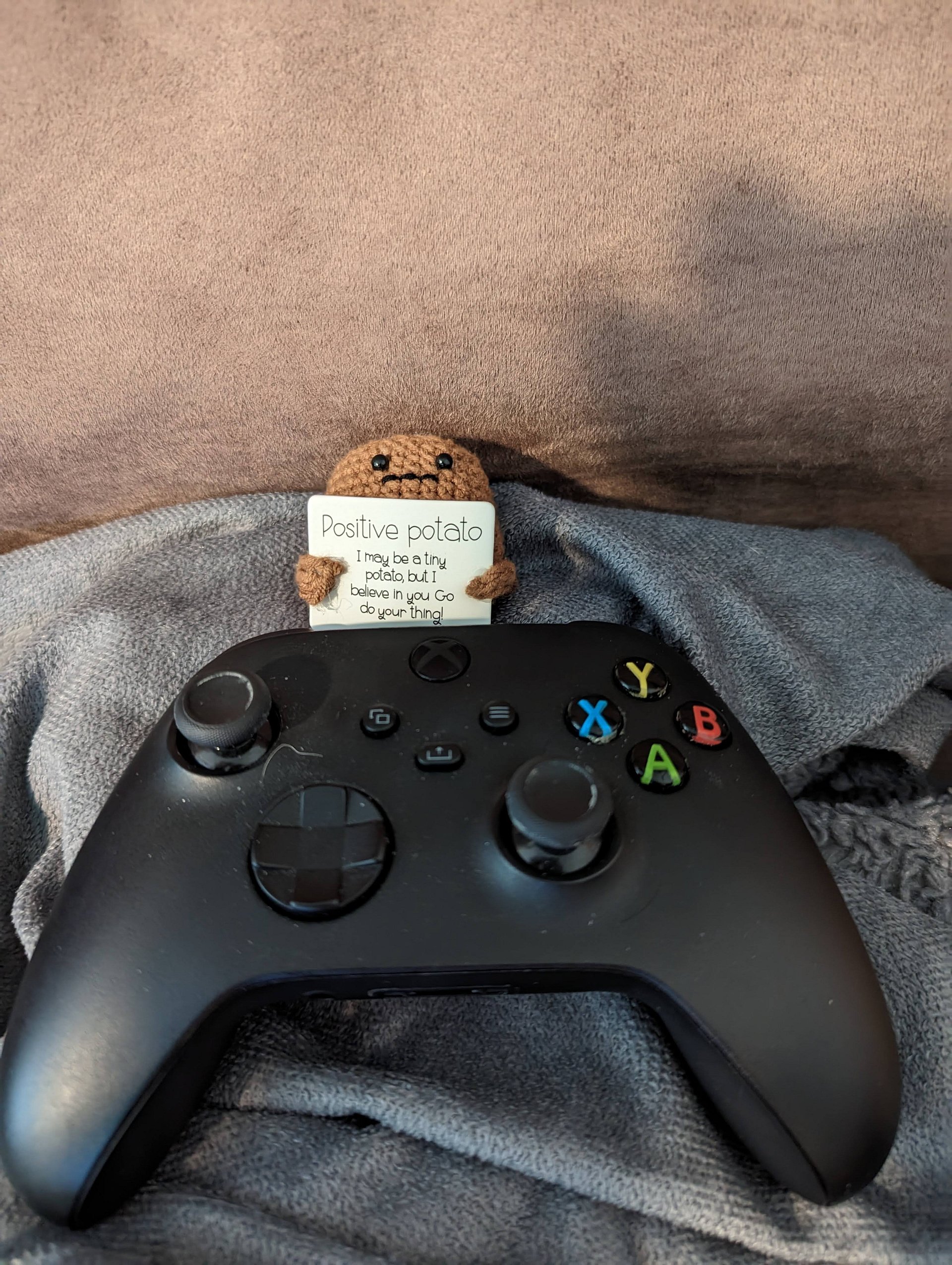 Positive Potato Crochet Toy 4.5cm / 1.77