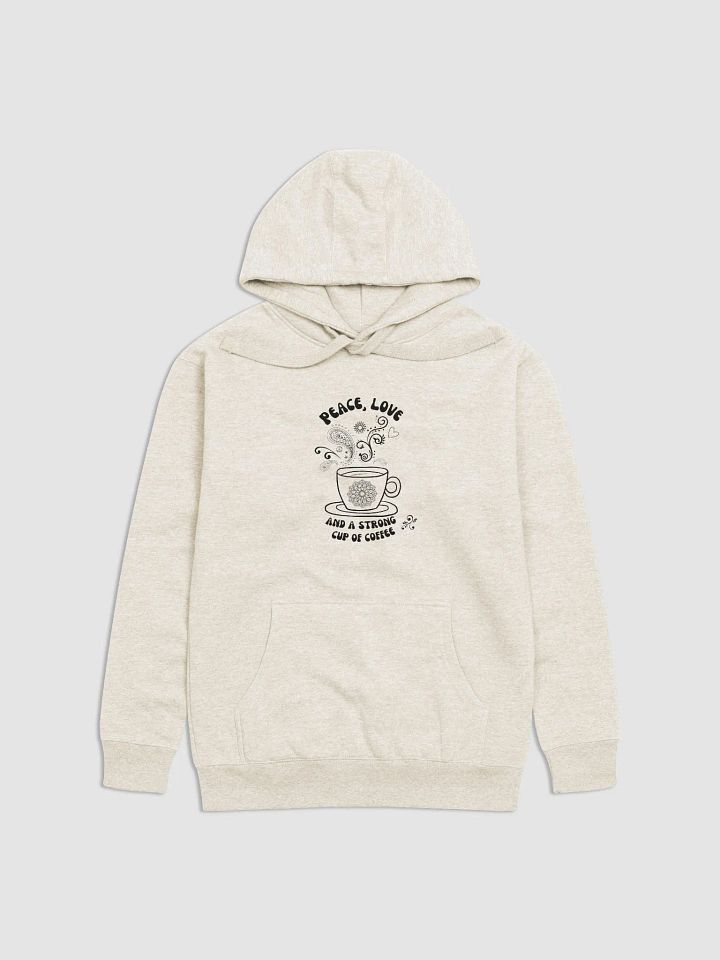 Peace, Love, and Coffee Vibes Hoodie product image (4)