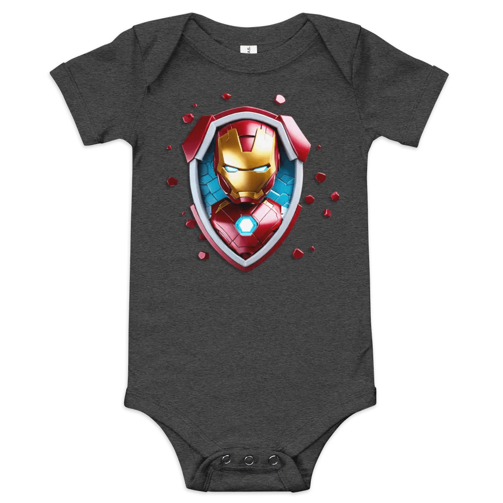Ironman Shield Baby Short Sleeve One Piece product image (4)