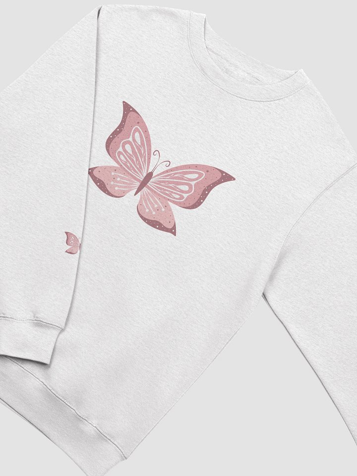 Pink Butterfly Dreams Crewneck Sweatshirt product image (2)