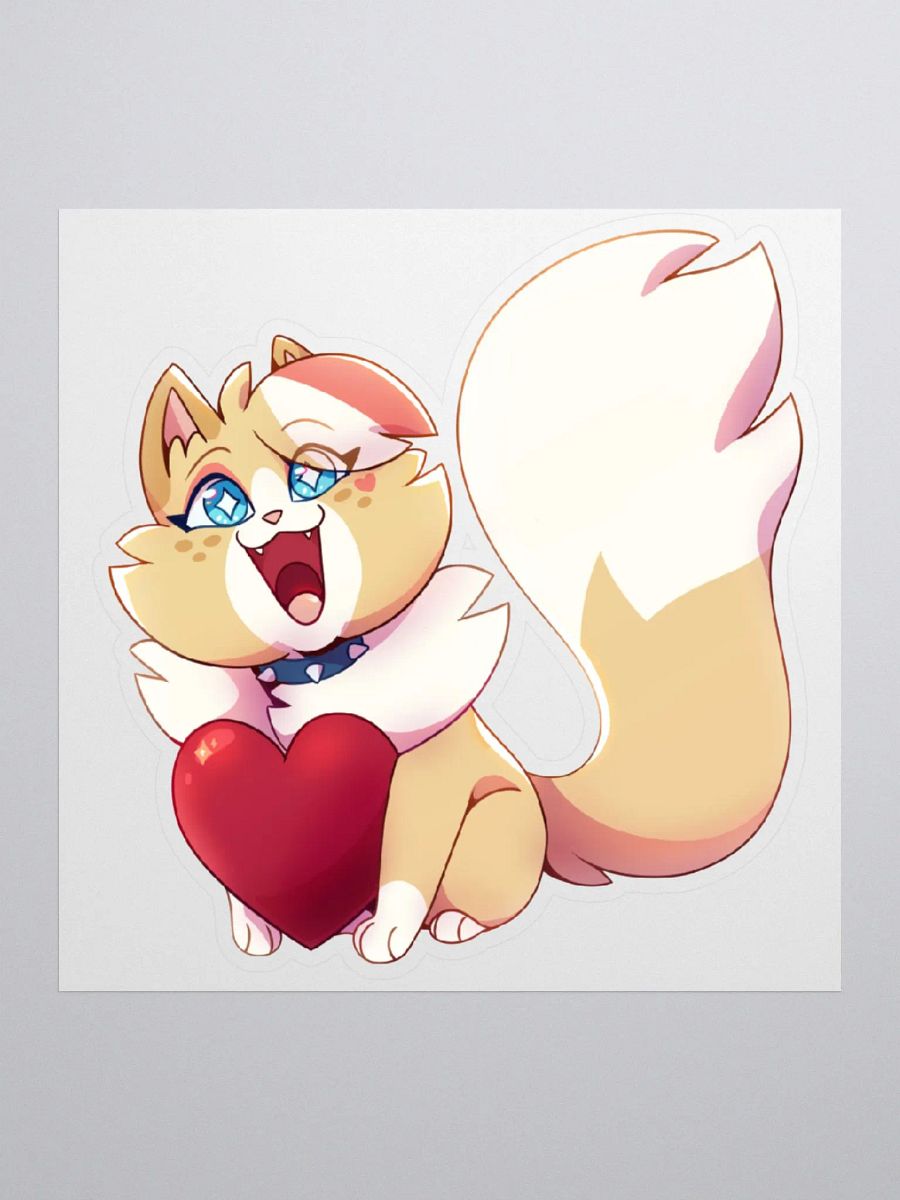 Cream Valentines Sticker product image (1)