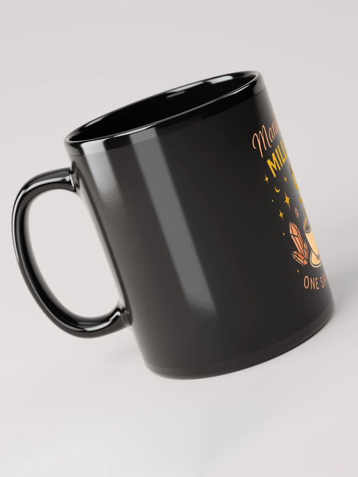 Midnight Manifestation" Black Glossy Mug | Manifesting Millions Vibes product image (2)