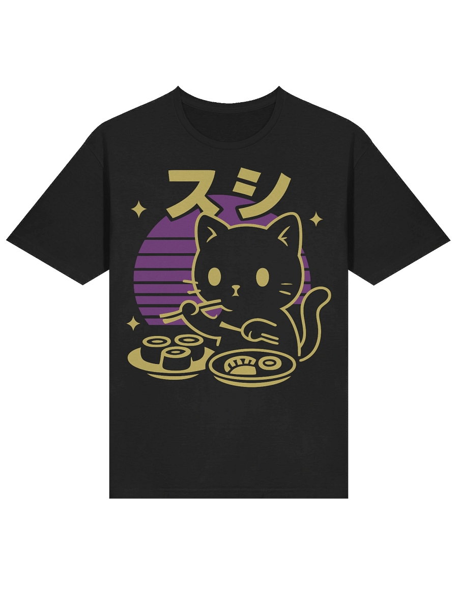 Retro Japanese Kitten Sushi T-Shirt product image (16)