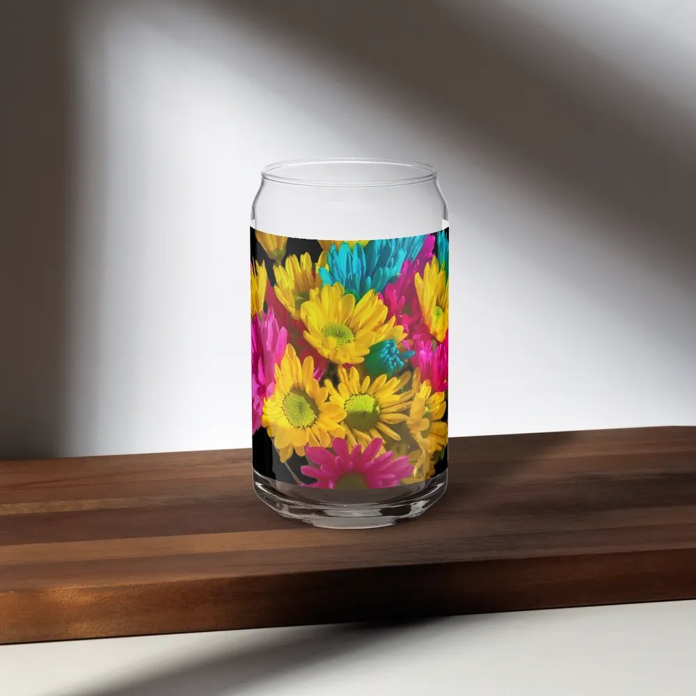Bright Daisy Bouquet Can Shaped Glass product image (35)