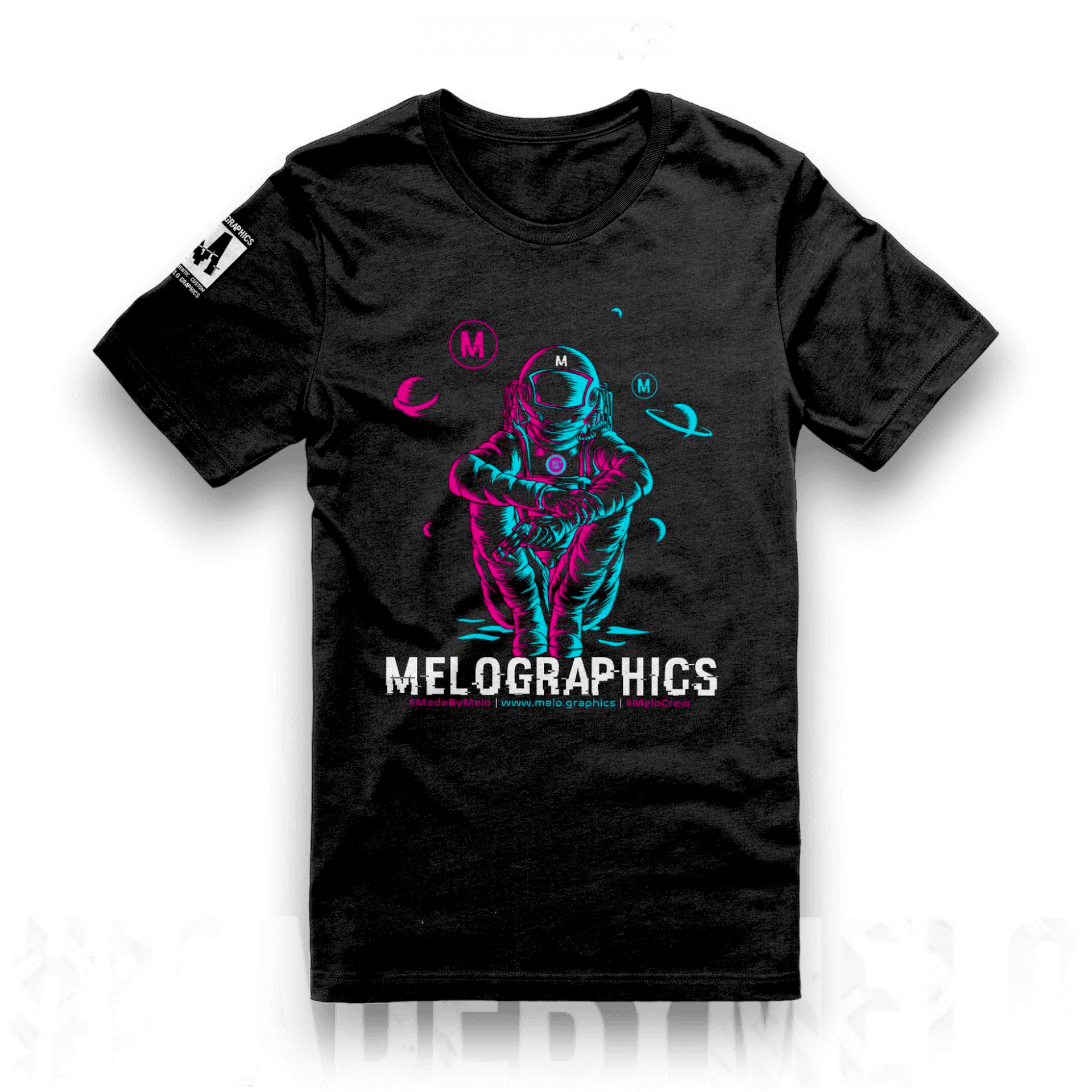 #MeloCrew Vibes: Duotone - Premium T-Shirt | #MadeByMELO product image (1)