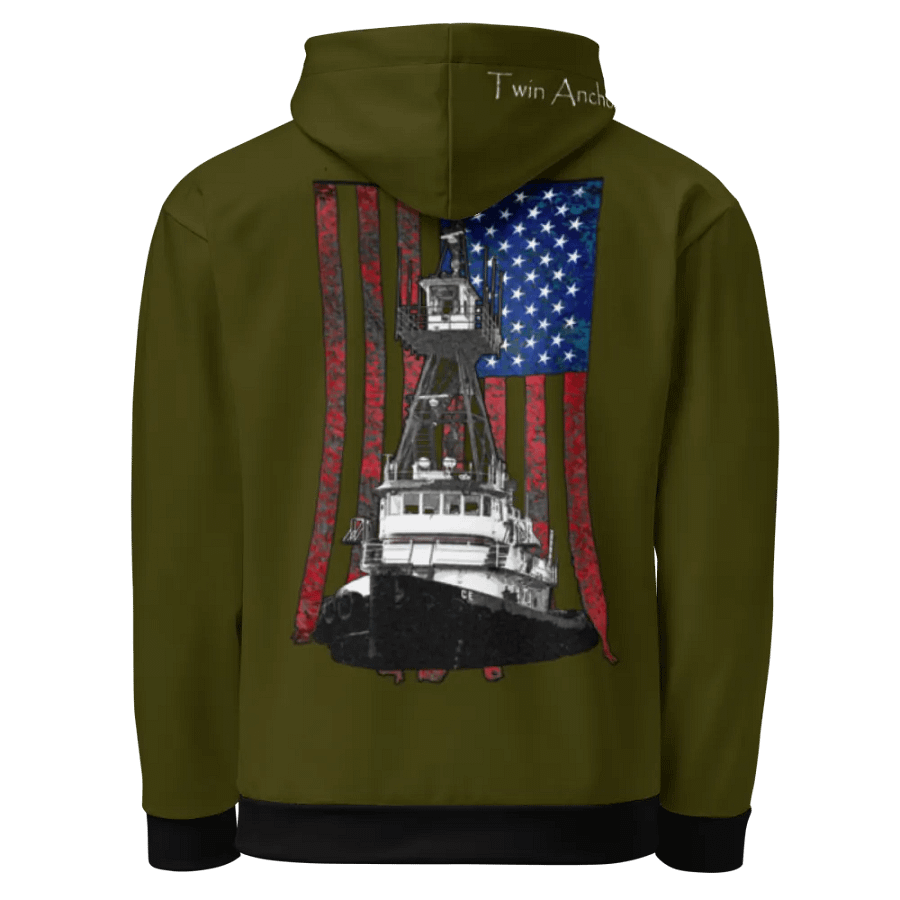Green Tug CE & CE Flage Hoodie product image (5)