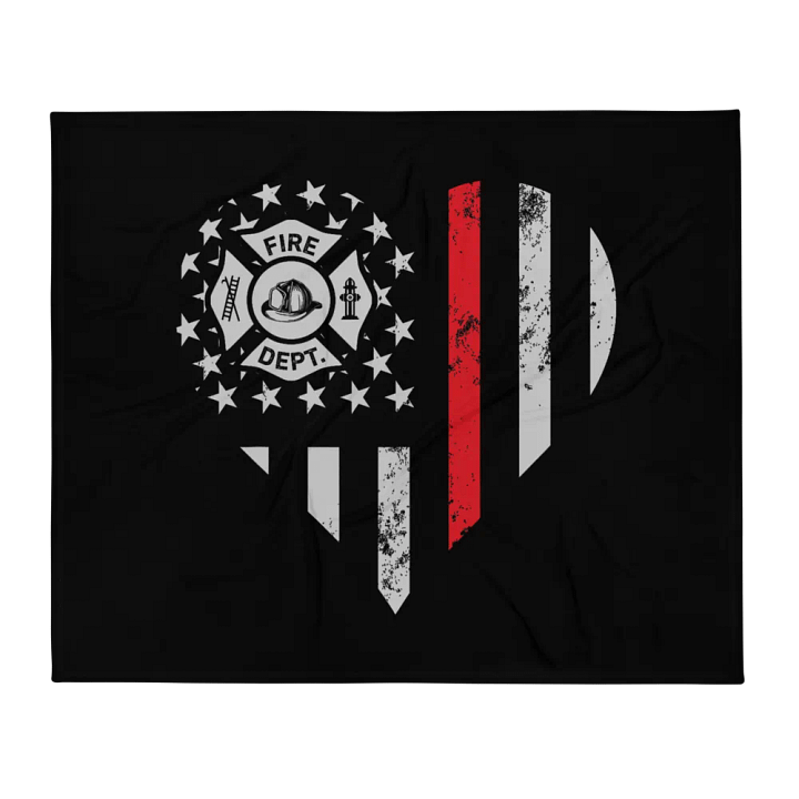 Fire Dept Heart - Throw Blanket product image (1)
