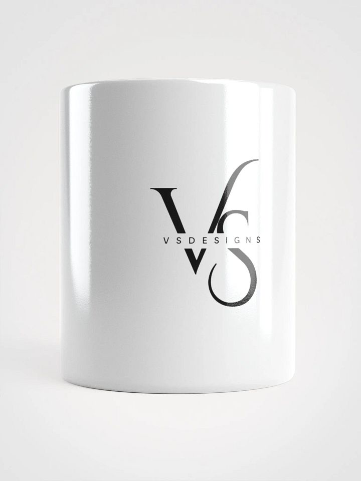 Elegant Calligraphy Vsdesigns Logo White Glossy Mug #2 product image (1)