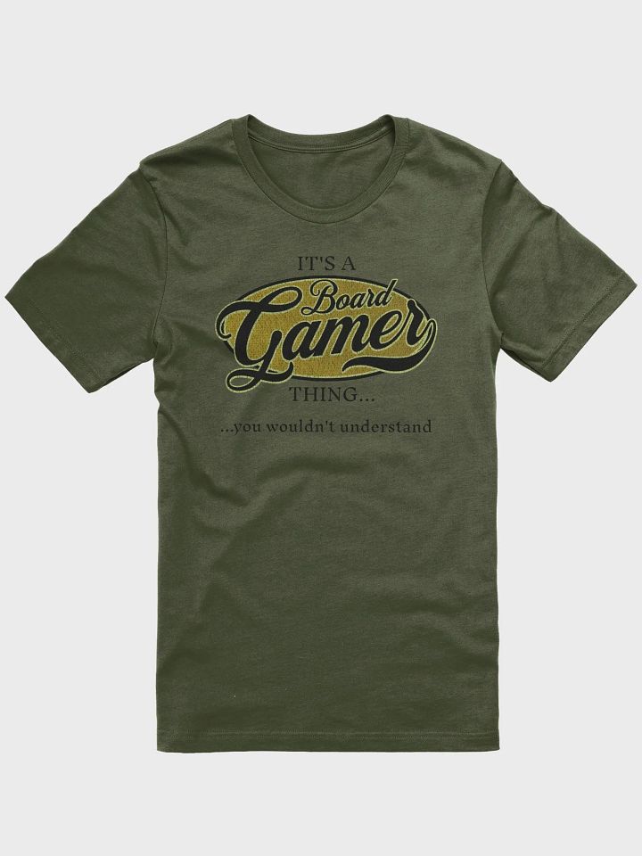 It's a Board Gamer Thing Retro Shirt - Olive product image (2)