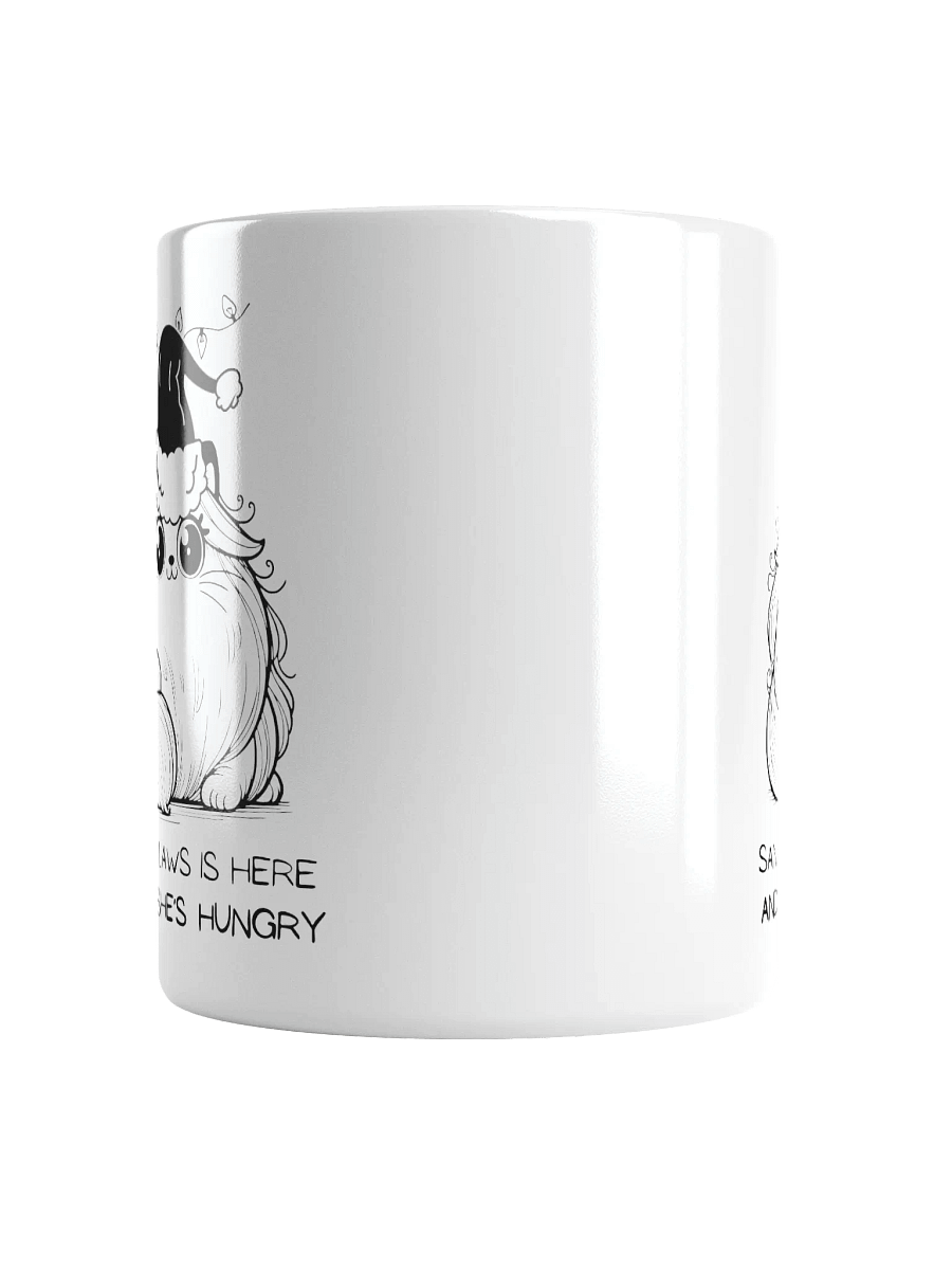 Santa Claws Hungry Cat Christmas Mug product image (3)