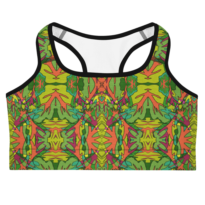 Spinach Tangle – Custom Sports Bra product image (1)