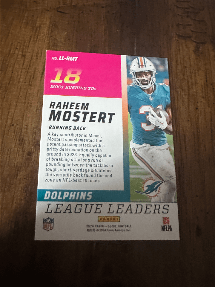 League Leader Raheem Mostert In Touchdowns (18) product image (2)